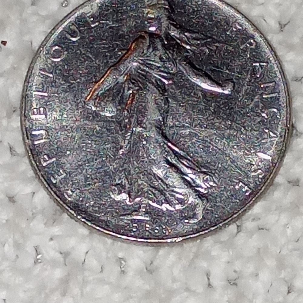 Antique Vintage 1972 France Republic 1 Franc Coin